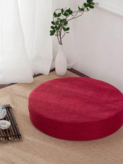 Rundes japanisches Kissen 'Yehuga' – Qualitäts-Detail Kissen Premium