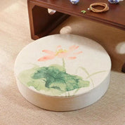 Japanisches Blumenkissen 'Narashino' – Styling-Aufnahme im japanischen Stil