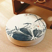 Japanisches Blumenkissen 'Narashino' – Qualitäts-Detail Kissen Premium