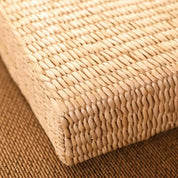 Quadratisches Tatami-Kissen 'Mokiro' – Nahaufnahme Kissen mit japanischem Motiv