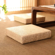 Quadratisches Tatami-Kissen 'Mokiro' – Qualitäts-Detail Kissen Premium