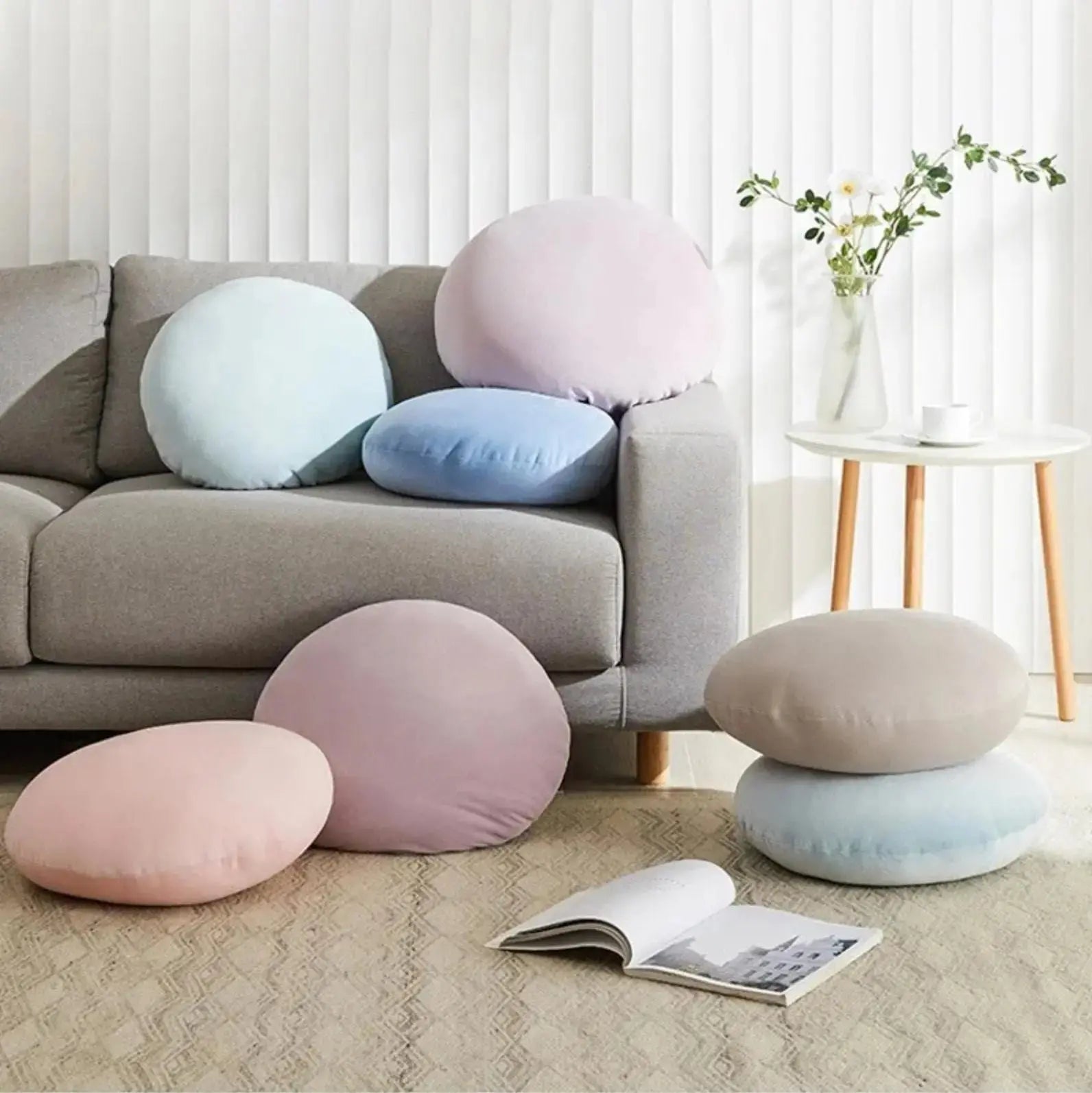 Japanisches Samtkissen 'Nishio' – Zabuton, Kissen im japanischen Design