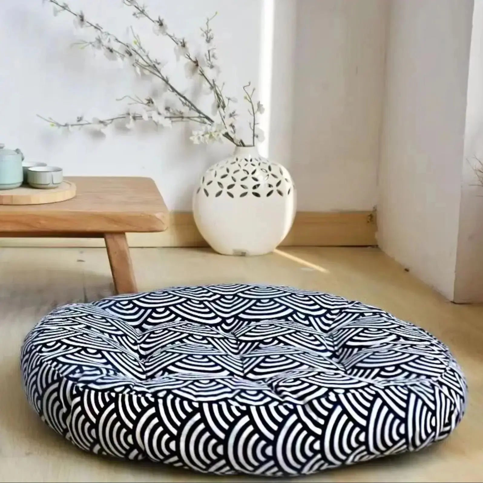 Traditionelles japanisches Kissen 'Tsumigo' – Zabuton, Kissen im japanischen Design