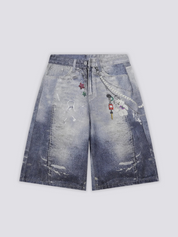Individuelle Denim-Shorts – Shorts im Streetwear-Stil für Herren und Damen