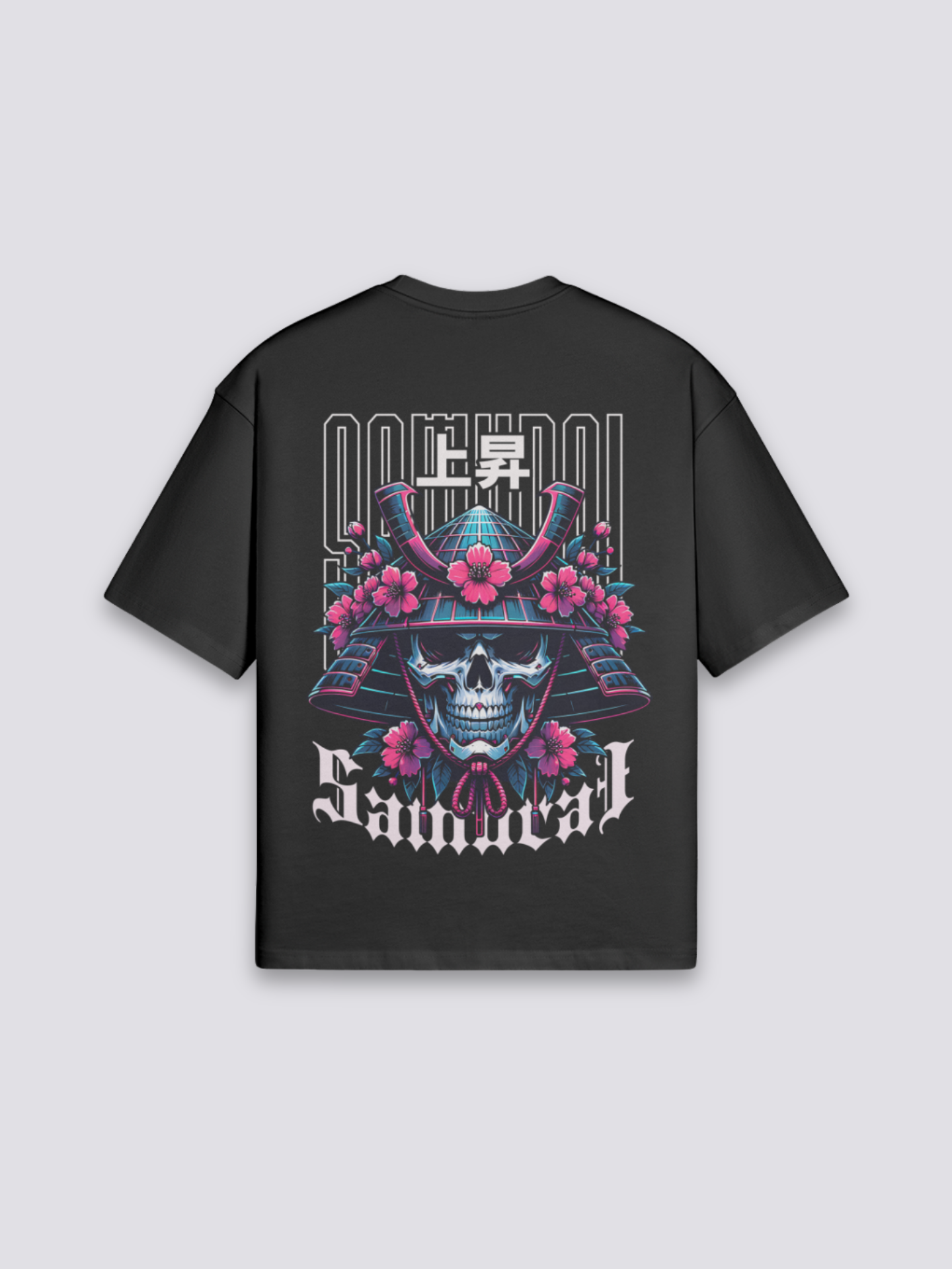 Cyberpunk Samurai T-Shirt – T-Shirt im Streetwear-Stil für Herren und Damen