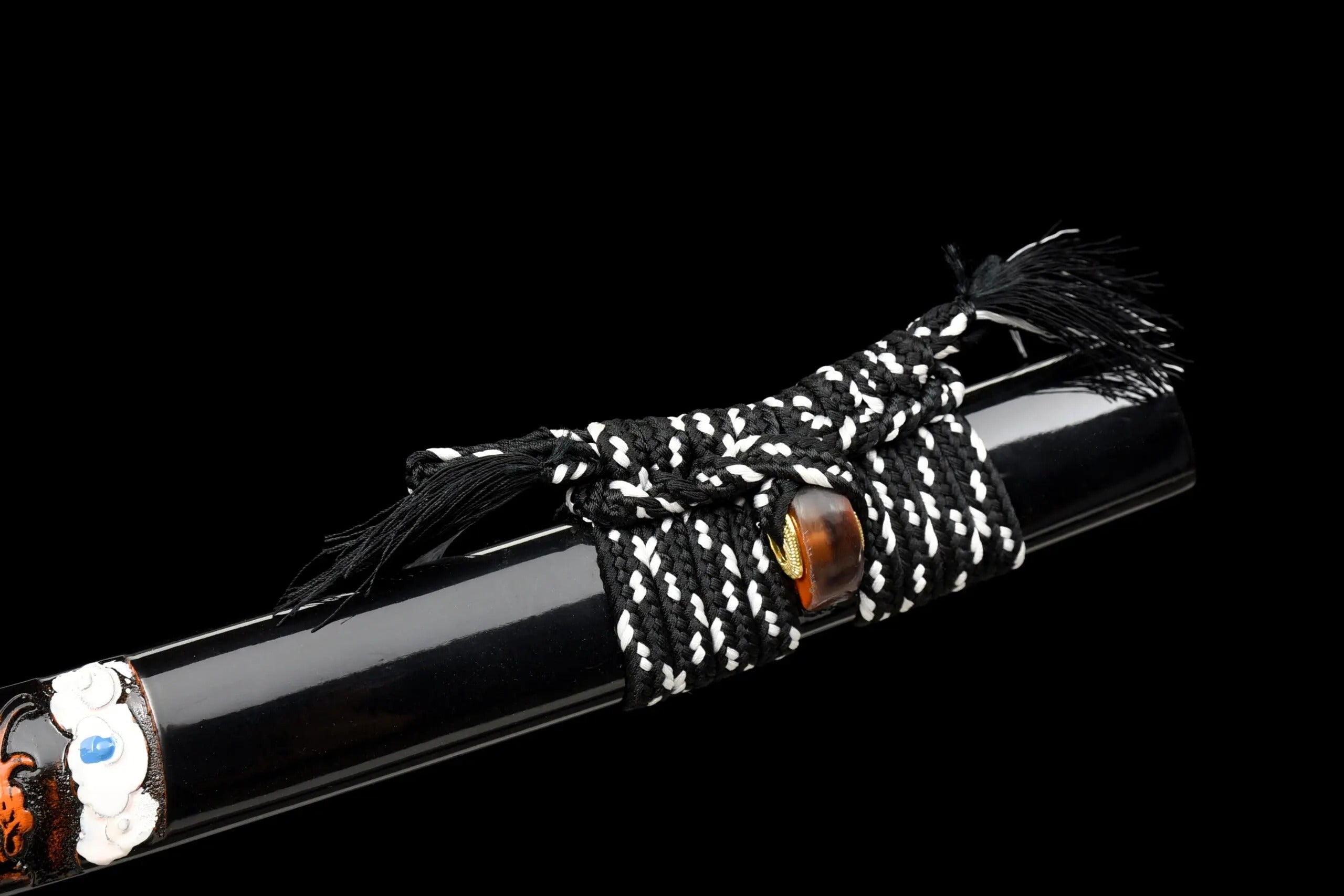 Lila Klinge Katana – Sammlerstück: detailreicher Katana im japanischen Stil