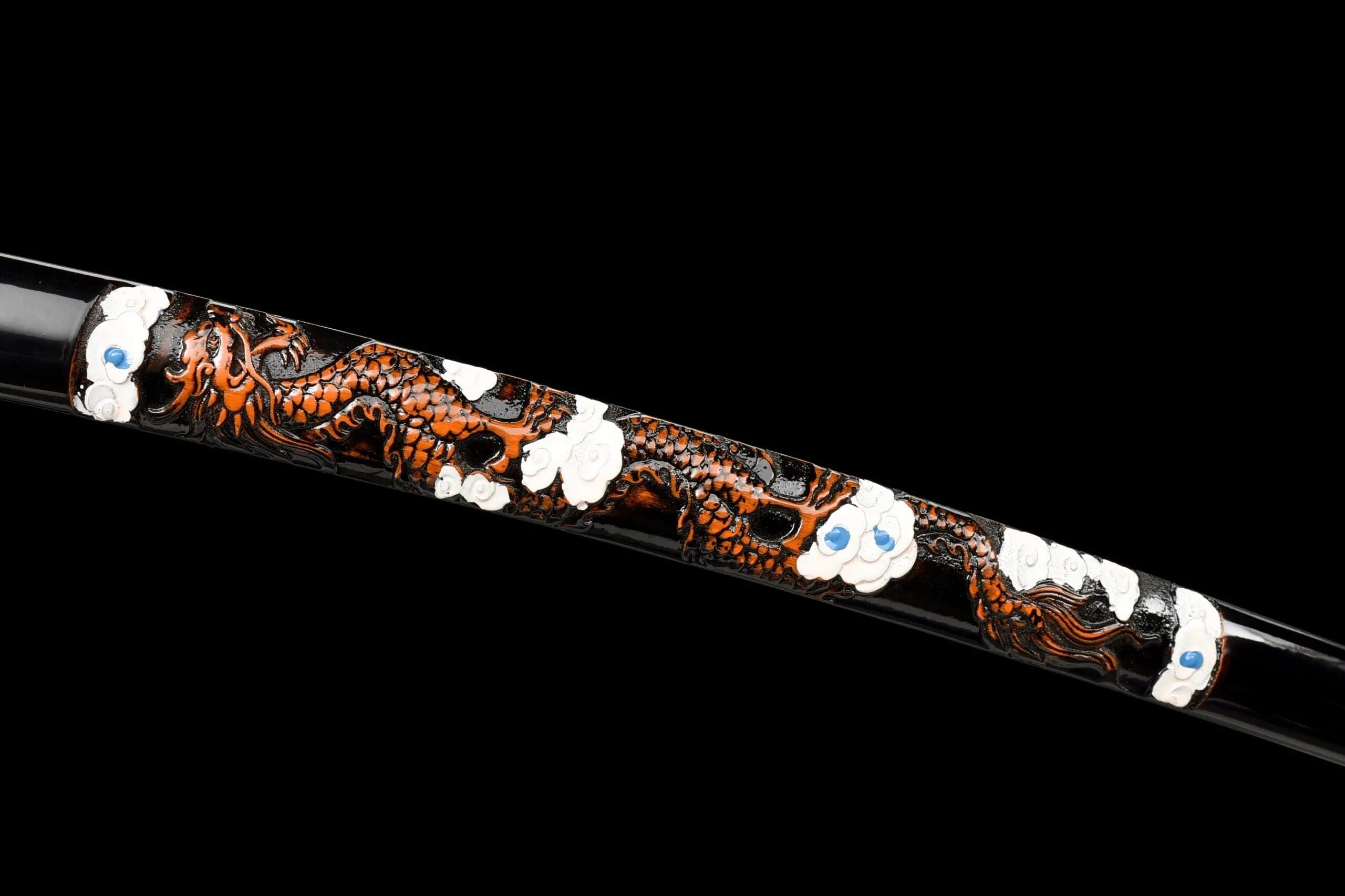 Lila Klinge Katana – Qualitäts-Detail Katana Premium
