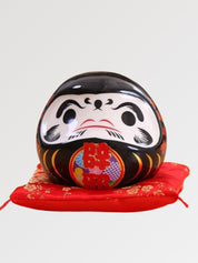 Daruma Spardose Schwarz 'Schutz' Yakuyoke