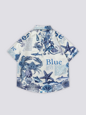 Hemd mit nautischem Print – Langarm, Hemd im japanischen Design