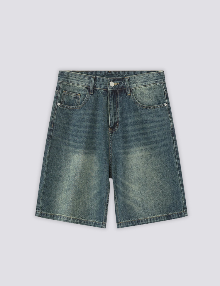 Vintage Denim Shorts – kurz, Shorts im japanischen Design