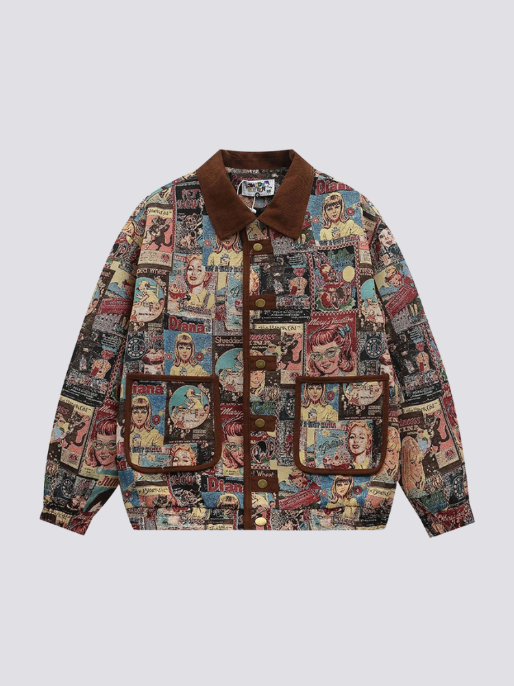 Old School Jacke – Bomberjacke im Sukajan-Stil für Herren und Damen