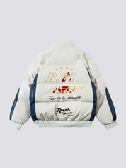Jacke im Biker-Stil – bestickt, Bomberjacke im japanischen Design