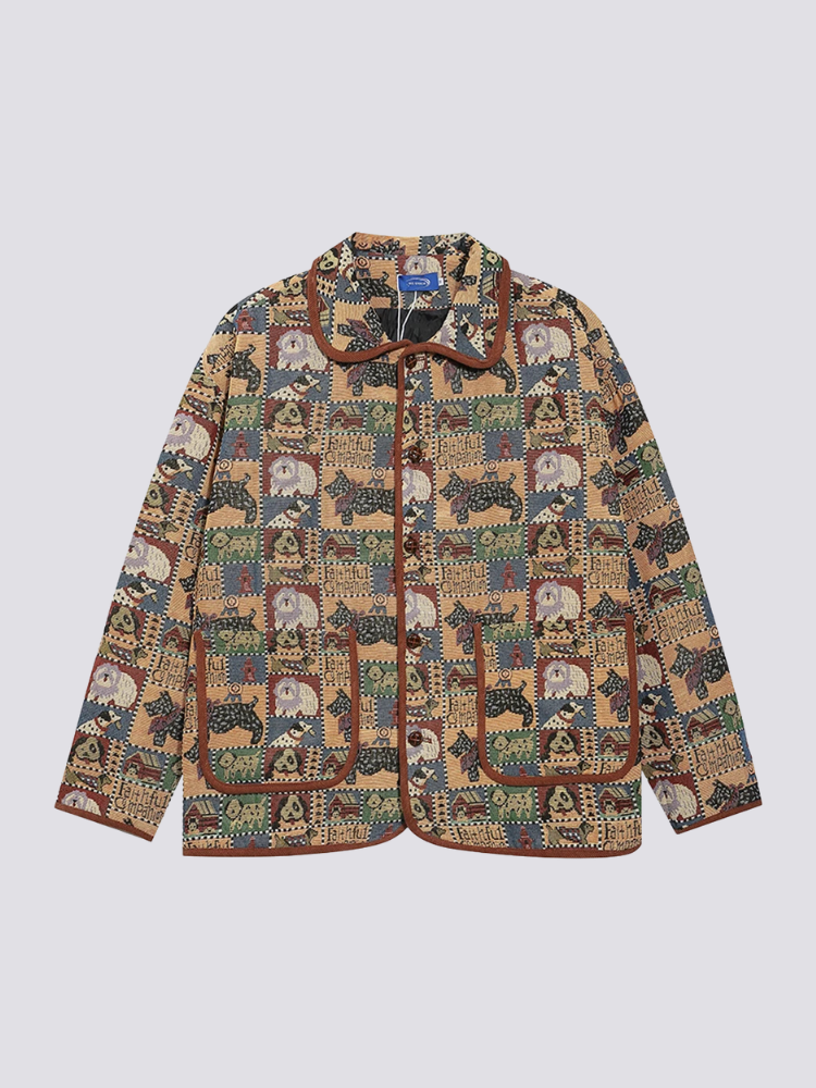 Jacquard Jacke – Bomberjacke im Sukajan-Stil für Herren und Damen