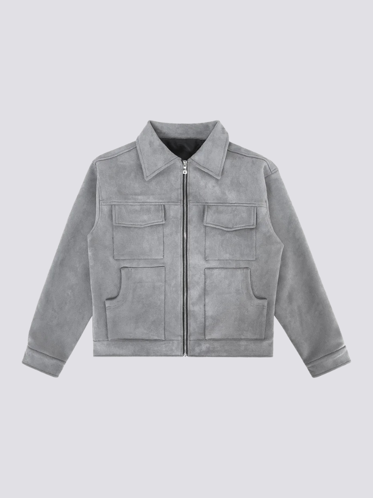 Wildlederweste – Varsity-Jacke im College-Stil für Herren und Damen