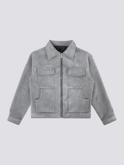 Wildlederweste – Varsity-Jacke im College-Stil für Herren und Damen