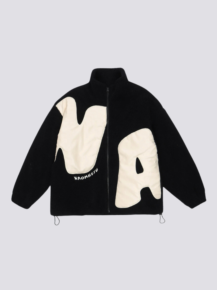 Sherpa Jacke – bestickt, Bomberjacke im japanischen Design