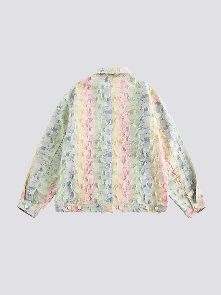 Strukturierte Jacke – bestickt, Bomberjacke im japanischen Design