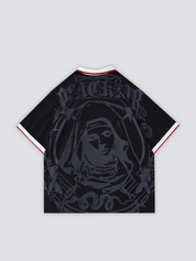 Grafik-Poloshirt – Detail: Kragen, Poloshirt japanischen Stil