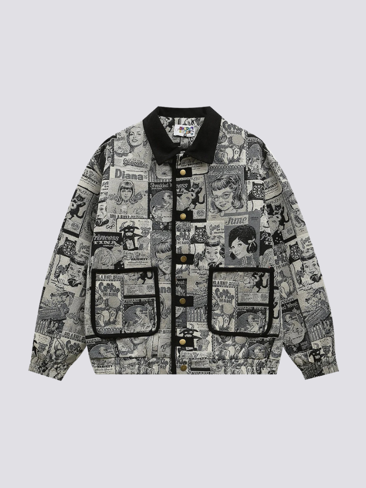 Old School Jacke – bestickt, Bomberjacke im japanischen Design