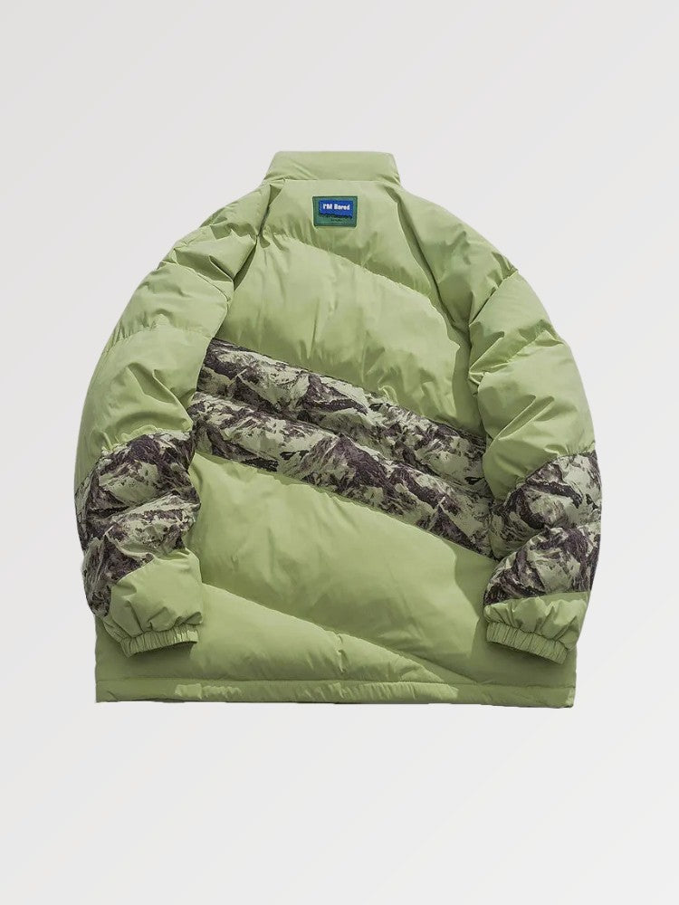 Streetwear Tarnjacke 'MILITARY' – Detail: japanisches Motiv, Bomberjacke japanischen Stil