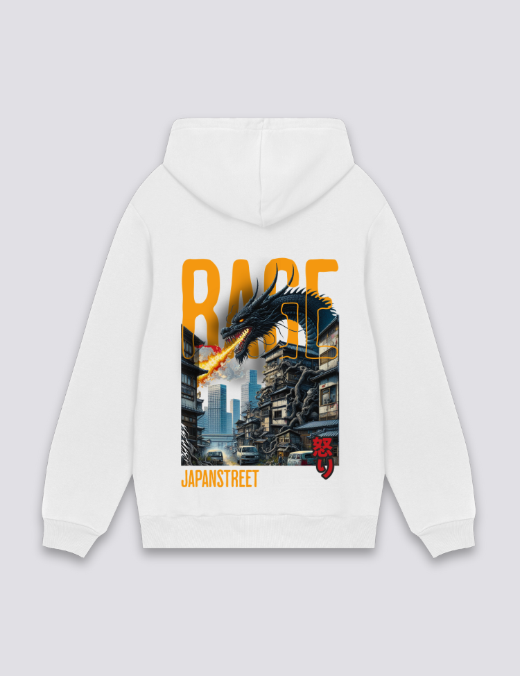 Drachen-Hoodie – Oversize, Hoodie im japanischen Design