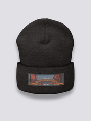 Bestickte Ukiyo-e Beanie – Detail: verstellbar, Baseball Cap japanischen Stil