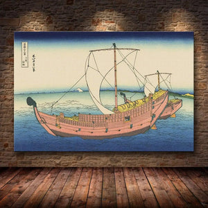 Moderner japanischer Holzschnitt 'Hansen'