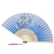 Hellblauer japanischer Fächer 'Miyazu' – Sensu, Fächer im japanischen Design