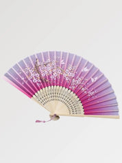 Japanischer fuchsiafarbener Fächer 'Miyoshi' – Fächer für Dekoration und Sommer, Premium-Qualität