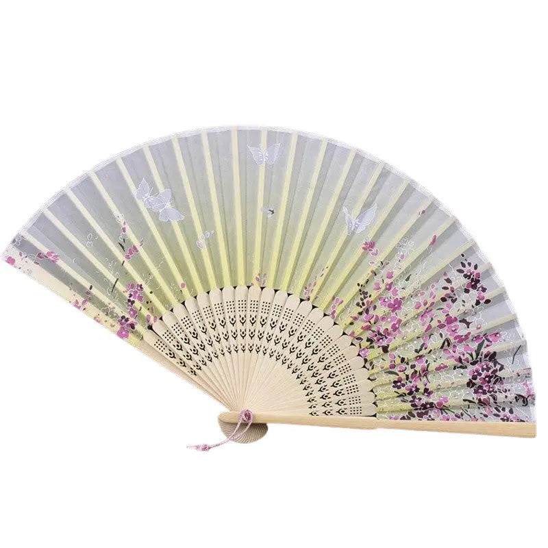 Gelber japanischer Fächer 'Geisha' – Sensu, Fächer im japanischen Design