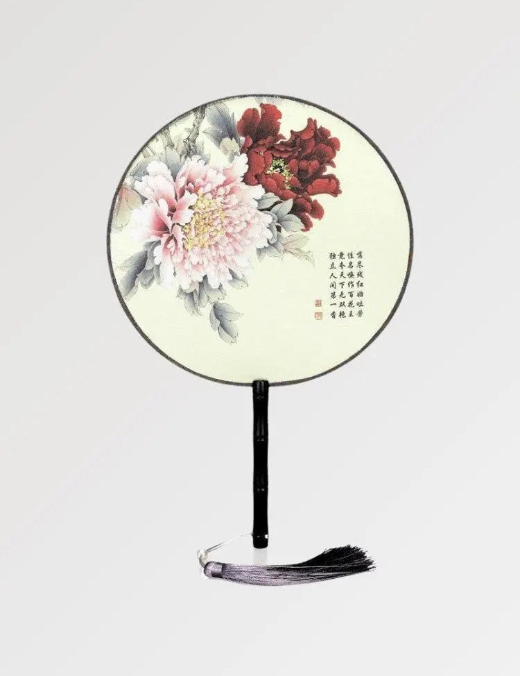 Japanischer Fächer mit Blumenmotiv 'Nisshin' – Fächer im traditionellen japanischen Stil für Unisex