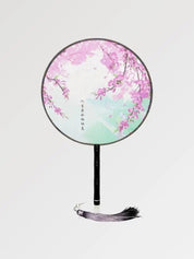 Runder japanischer Sakura-Fächer 'Tahara' – Fächer für Dekoration und Sommer, Premium-Qualität
