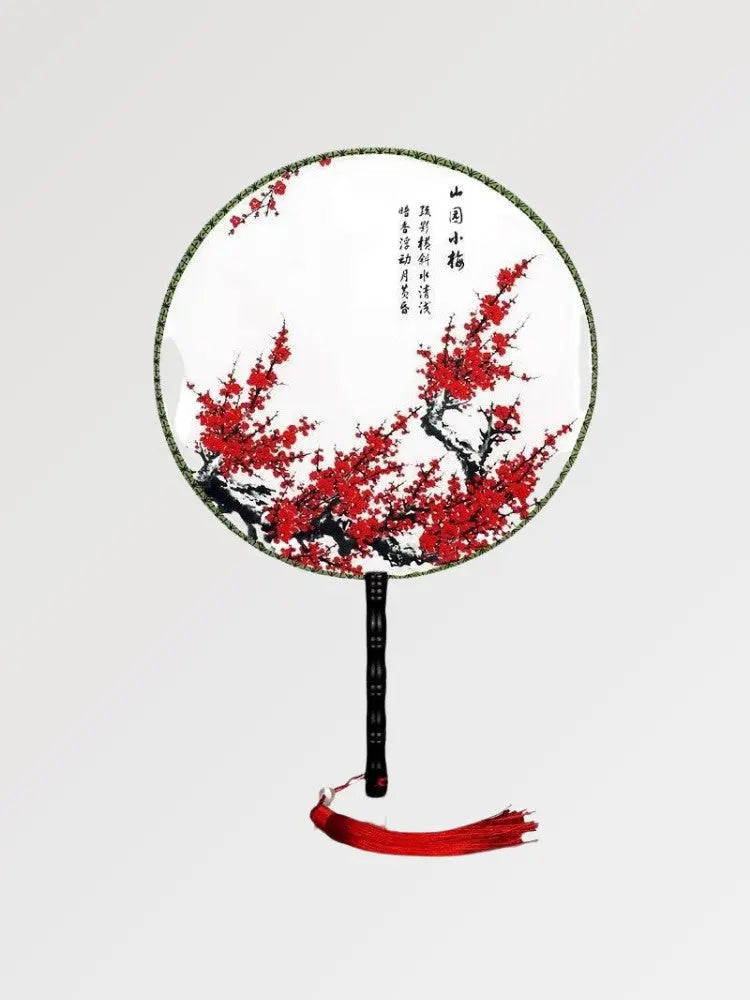 Roter japanischer Fächer 'Nagoya' – Fächer im traditionellen japanischen Stil für Unisex