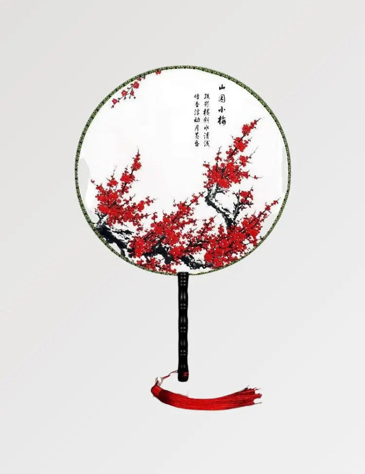 Roter japanischer Fächer 'Nagoya' – Fächer im traditionellen japanischen Stil für Unisex
