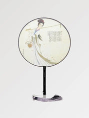 Traditioneller japanischer 'Kanji'-Fächer – Fächer für Dekoration und Sommer, Premium-Qualität