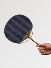 Japanischer Uchiwa-Fächer 'Shoji' – Nahaufnahme Fächer mit japanischem Motiv