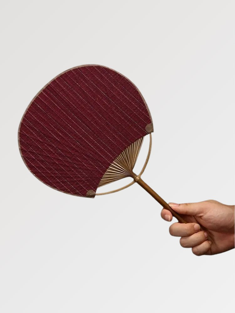 Japanischer Uchiwa-Fächer 'Shoji' – Qualitäts-Detail Fächer Premium