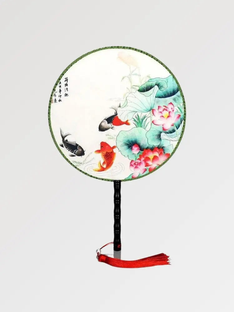 Japanischer Fächer mit Fischmotiv 'Chita' – Fächer im traditionellen japanischen Stil für Unisex