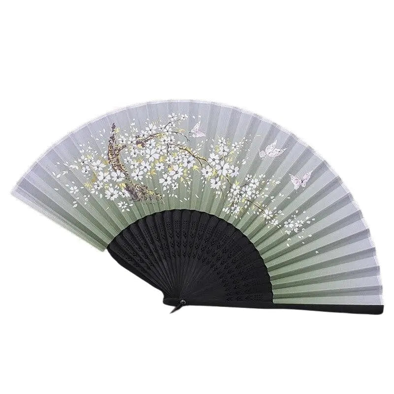 Schwarzer japanischer Fächer 'Tsukiyo' – Sensu, Fächer im japanischen Design