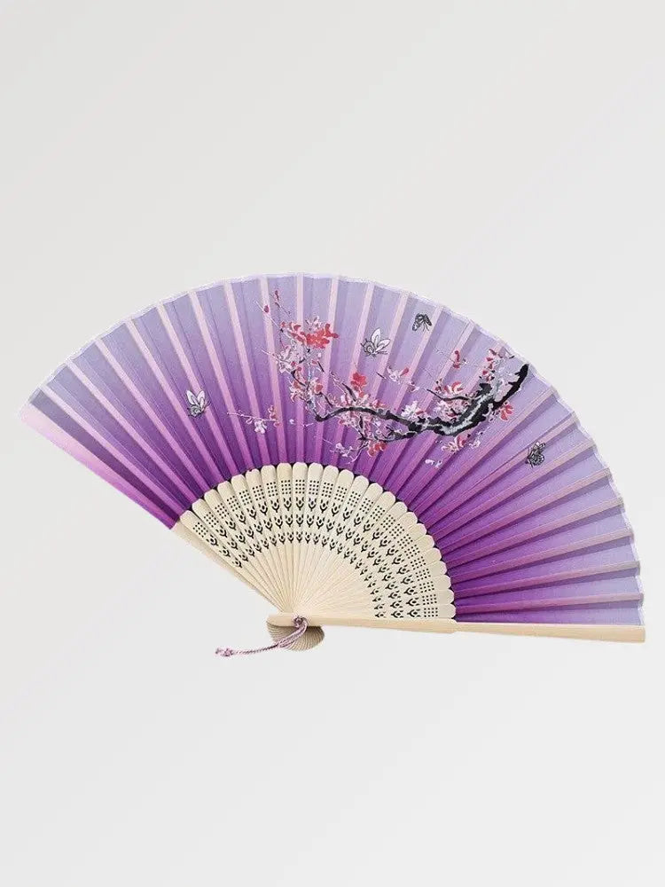 Japanischer Stofffächer 'Tsushima' – Fächer im traditionellen japanischen Stil für Unisex