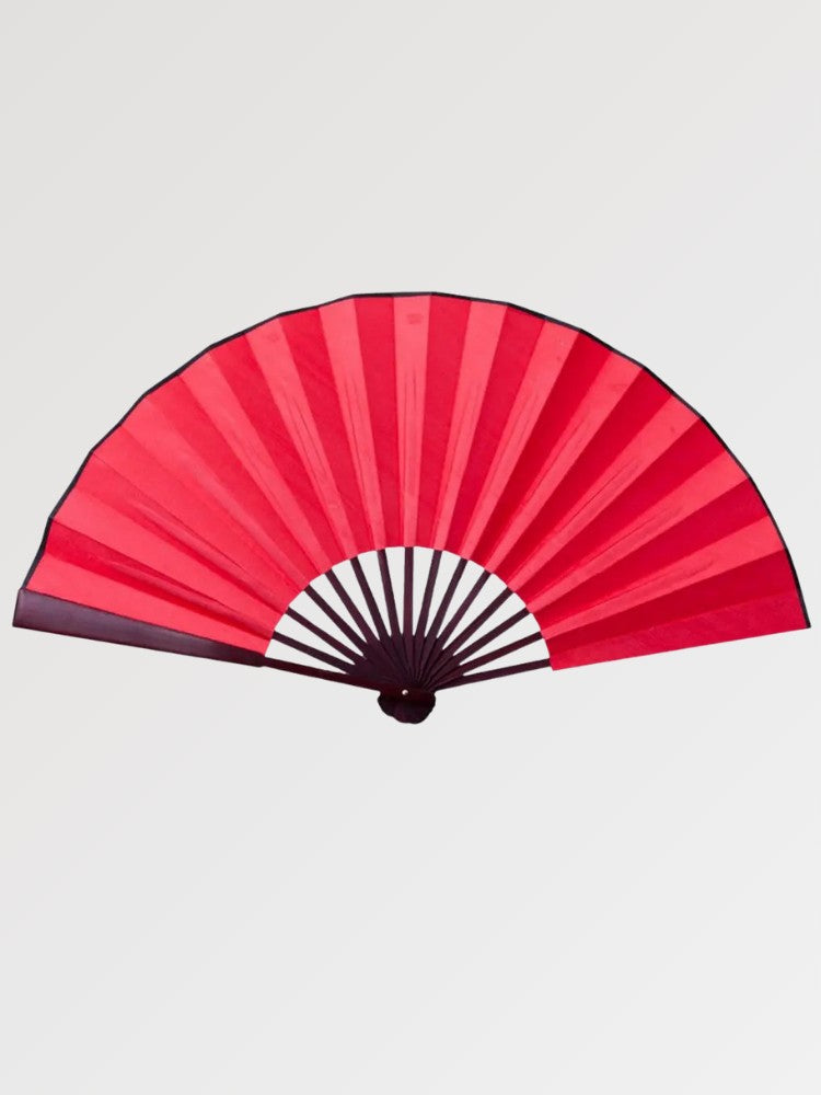 Großer japanischer Fächer 'Kisho' – Detail: aus Bambus und Papier, Fächer japanischen Stil
