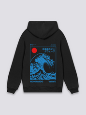Kanagawa-Wellen-Hoodie – Hoodie im Streetwear-Stil für Herren und Damen