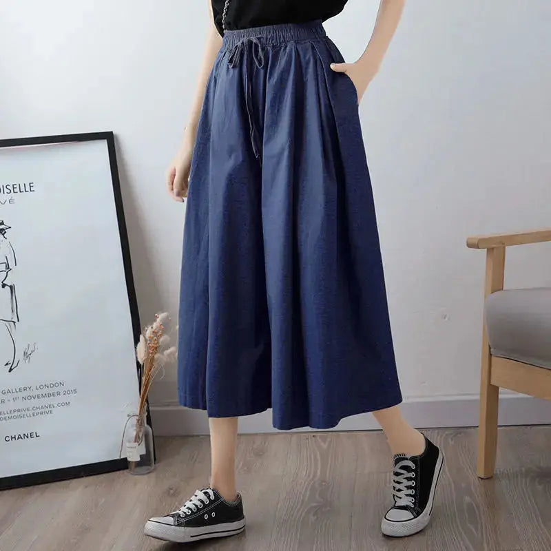 Hakama 'Aoi Nokon für Frauen – Hose im japanischen Stil für Herren und Damen