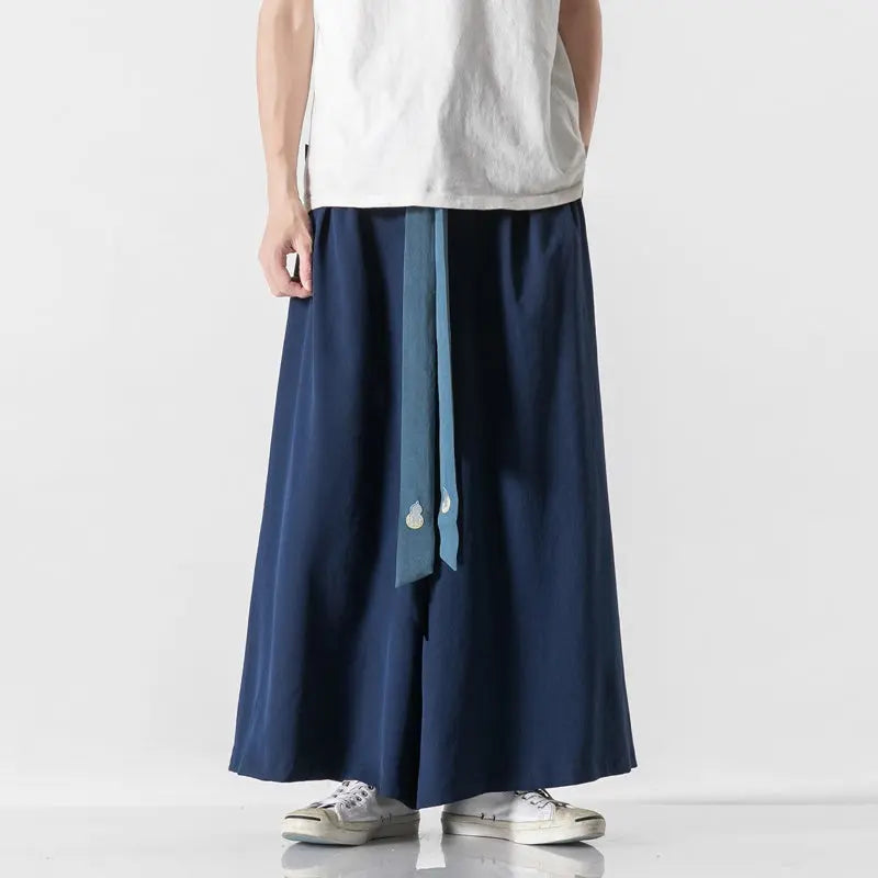 Herren-Hakama 'Itoburu' – weiter Schnitt, Hose im japanischen Design