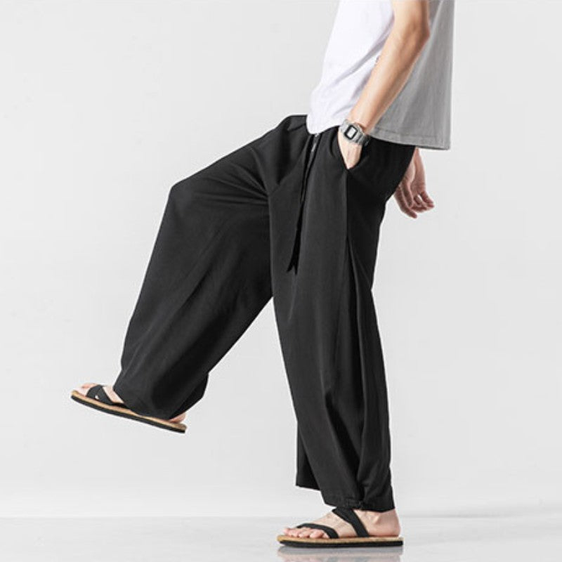 Hakama 'Kokutan' für Männer – bequem, Hose im japanischen Design