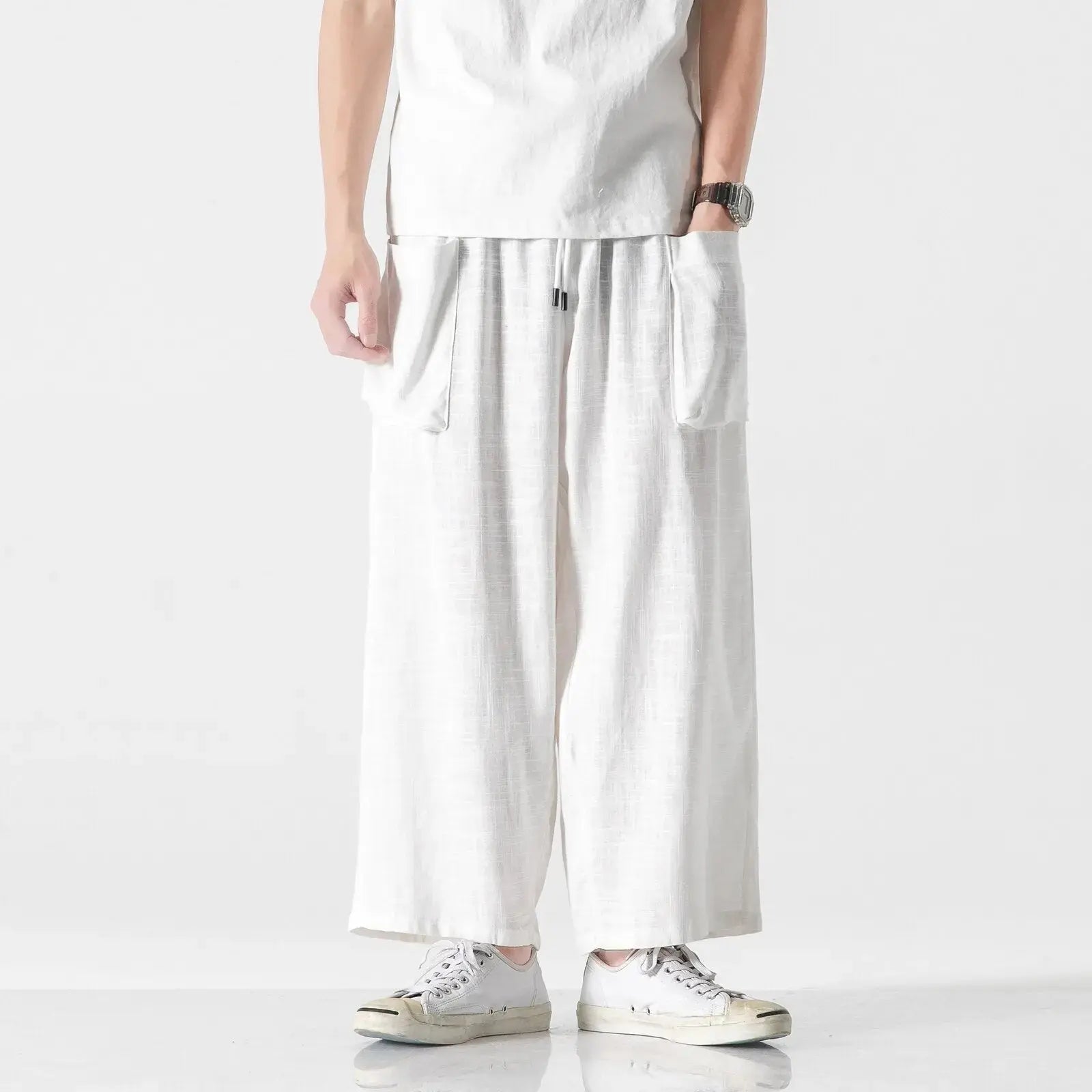 Hakama für Männer 'Shin-Shiro – Hose im japanischen Stil für Herren und Damen