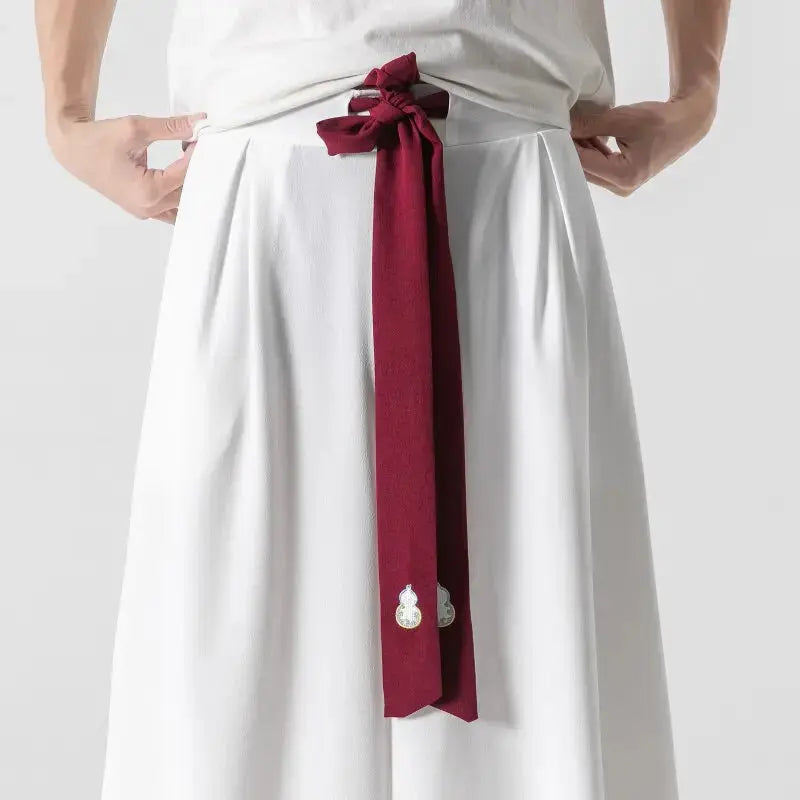 Hakama für Männer 'Shiro Umare – weiter Schnitt, Hose im japanischen Design