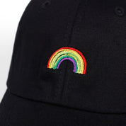 Regenbogen-Cap 'Niji Okusai' – Baumwolle: detailreicher Baseball Cap im japanischen Stil