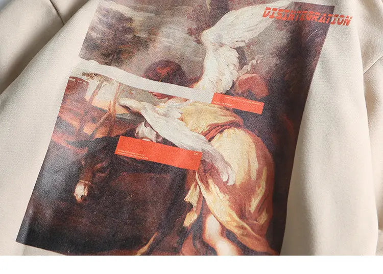 Japanischer Streetwear-Hoodie 'Akuma' – Baumwolle: detailreicher Hoodie im japanischen Stil