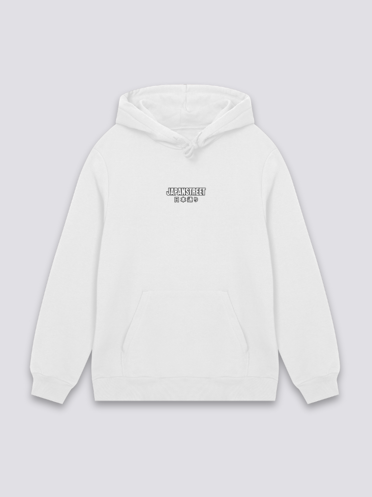 Japanischer Kapuzenpullover in Übergröße – Detail: Kapuzenpullover, Hoodie japanischen Stil